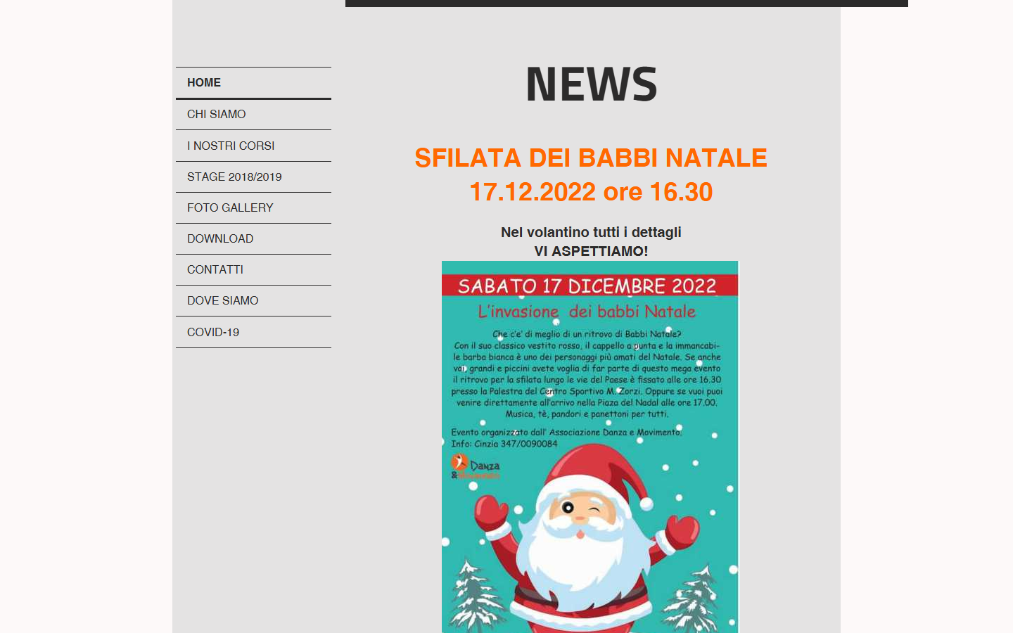 Il vecchio sito di Danza &amp; Movimento Trento